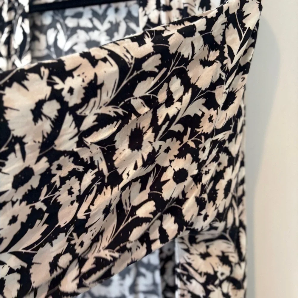 Saltwater LUXE BANKS KIMONO 100% Soft Summer 3/4 Sleeve in Black & White S